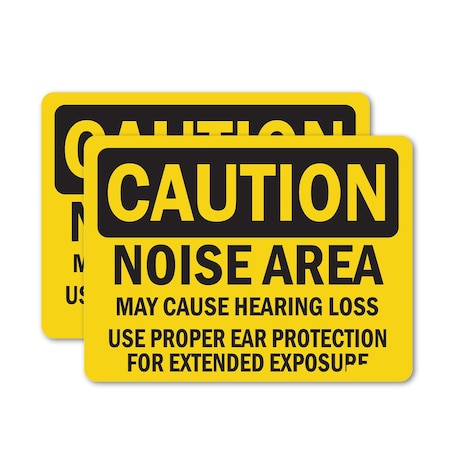 Signmission 7 in Height, 10 in Width, Vinyl Decal, Rectangle OS-2PACK-CS-D-710-L-19210